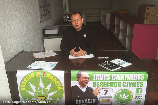 El Candidato al Concejo de Bogota propone cultivar cannabis por todo Bogotá