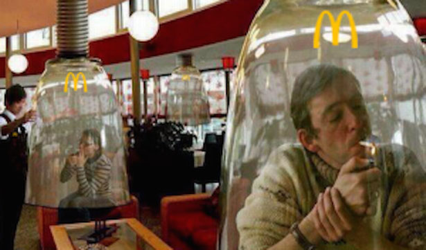 Zona de fumadores de marihuana en McDonald's de Colorado