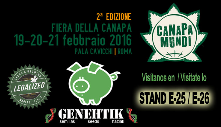 Feria del cannabis Canapa Mundi en Roma 2016