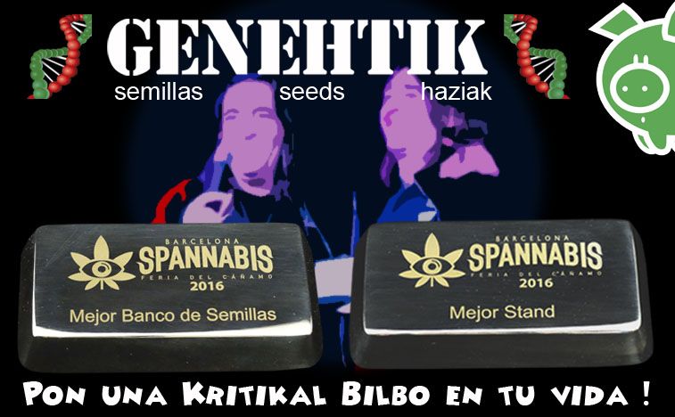 Mejor Banco de semillas de marihuana y mejor stand para Genehtik en Spannabis 2016