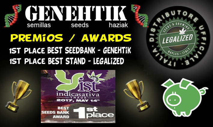 IndicaSativaTrade 2017 - Mejor banco de semillas y mejor stand Genehtik / Legalized